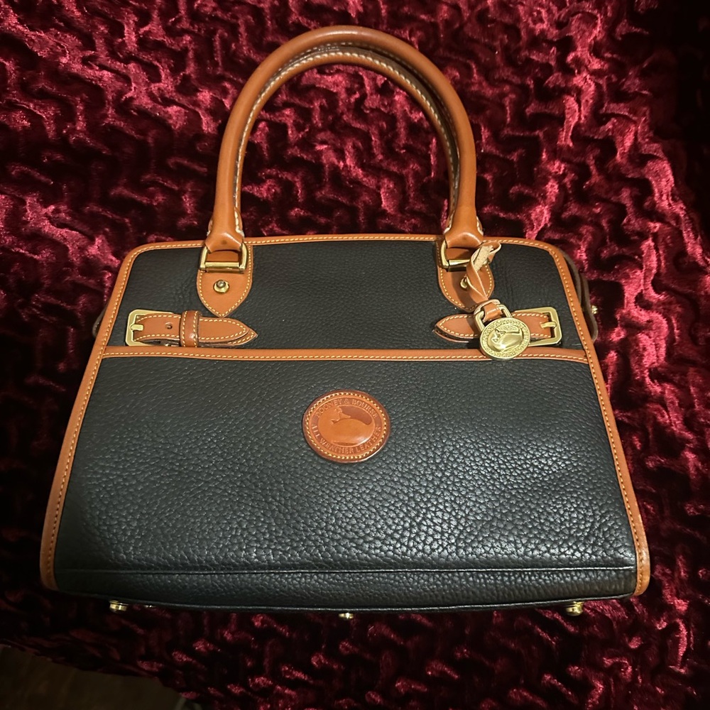 Dooney & Bourke Black and Brown Satchel